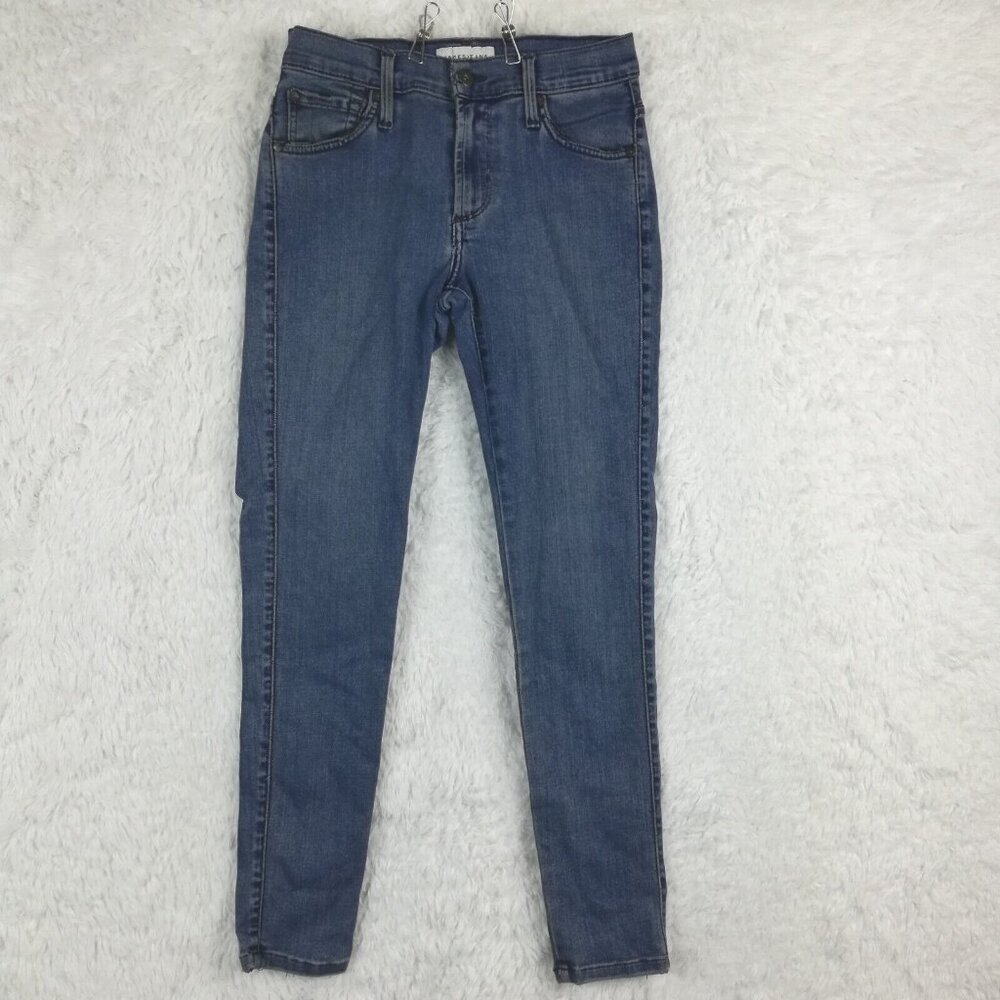 James Womens Jeans Twiggy Ankle Blue Denim Phantom Medium Wash Mid Rise 26
